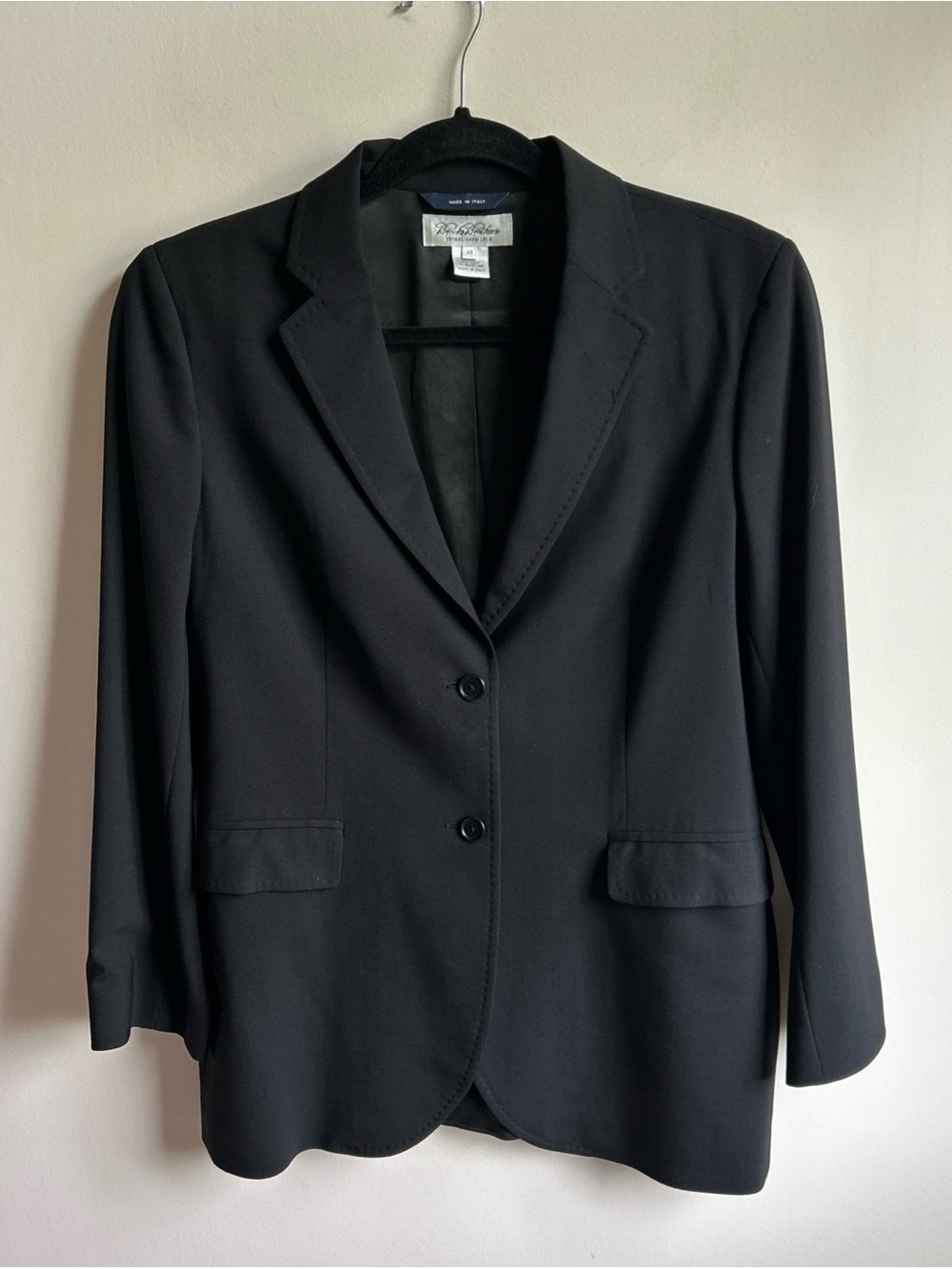 Brooks Brothers Black Labeled Wool Garment Blazer Jacket